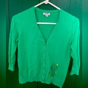 Old Navy cactus cardigan